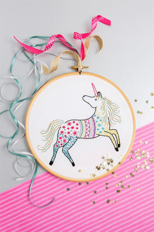 Unicorn Complete Decorative Embroidery Kit | Hawthorn Handmade