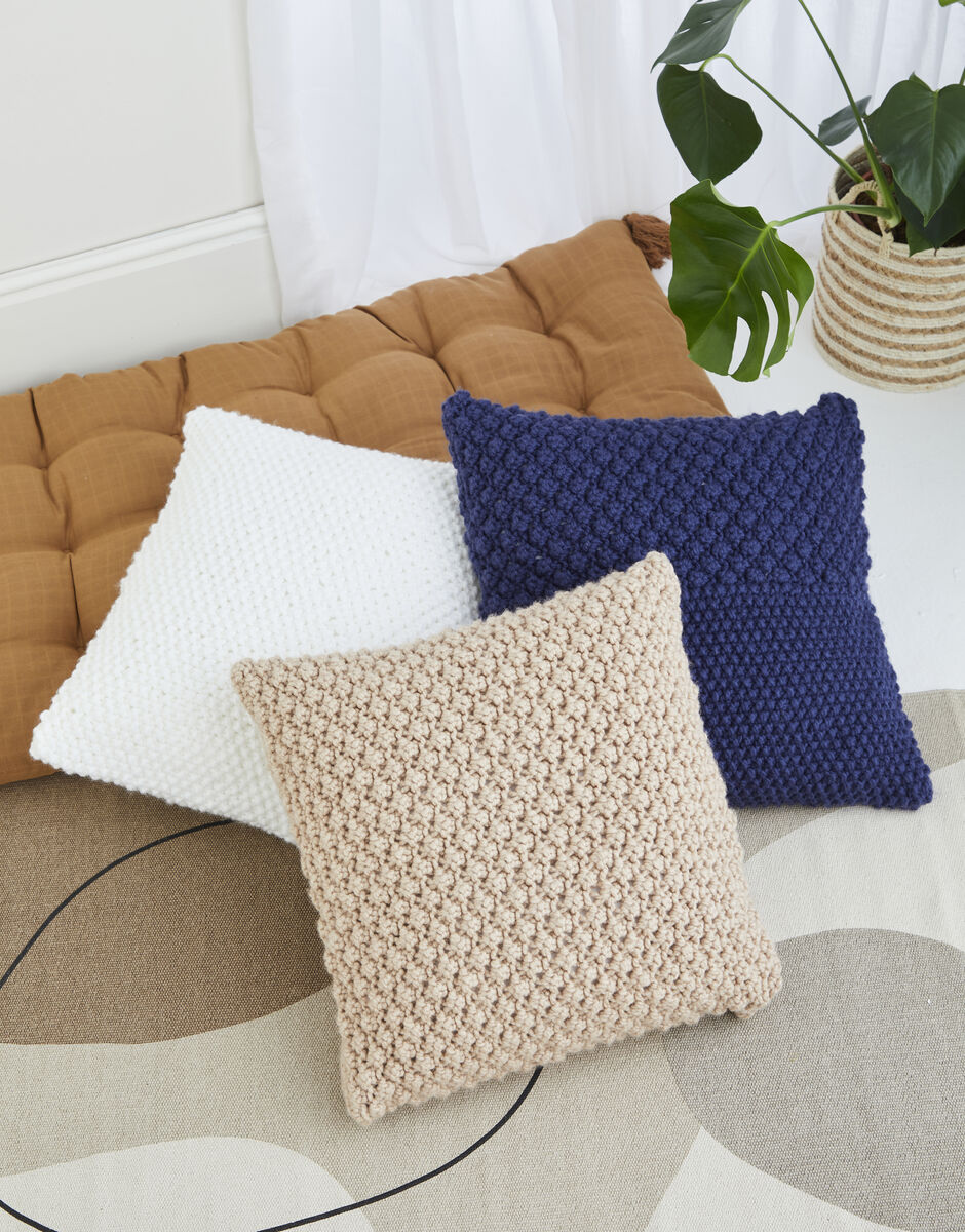 Hayfield Bonus Super Chunky Knitting patterns - cushion covers