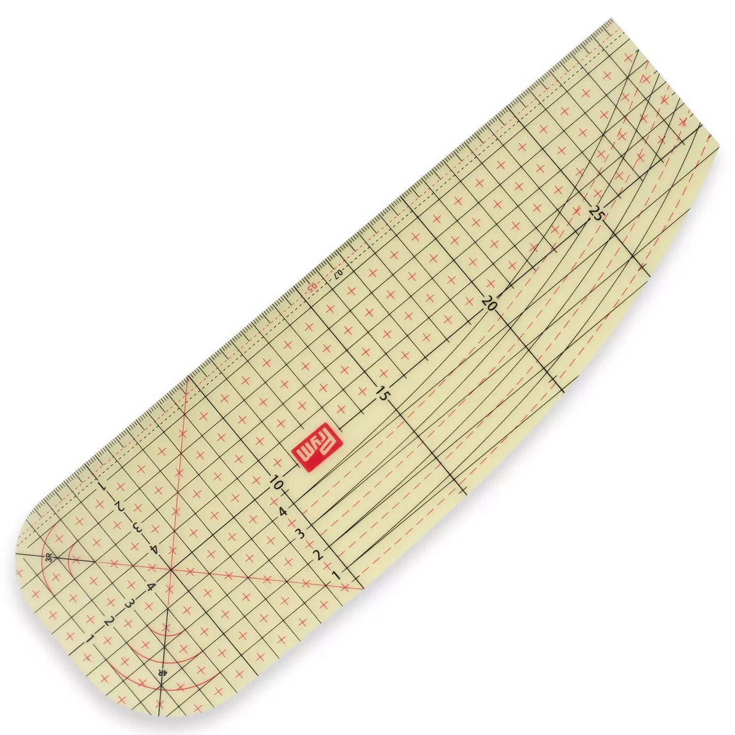 Transparent ironing rulers / hot hemmer 10 x 30cm