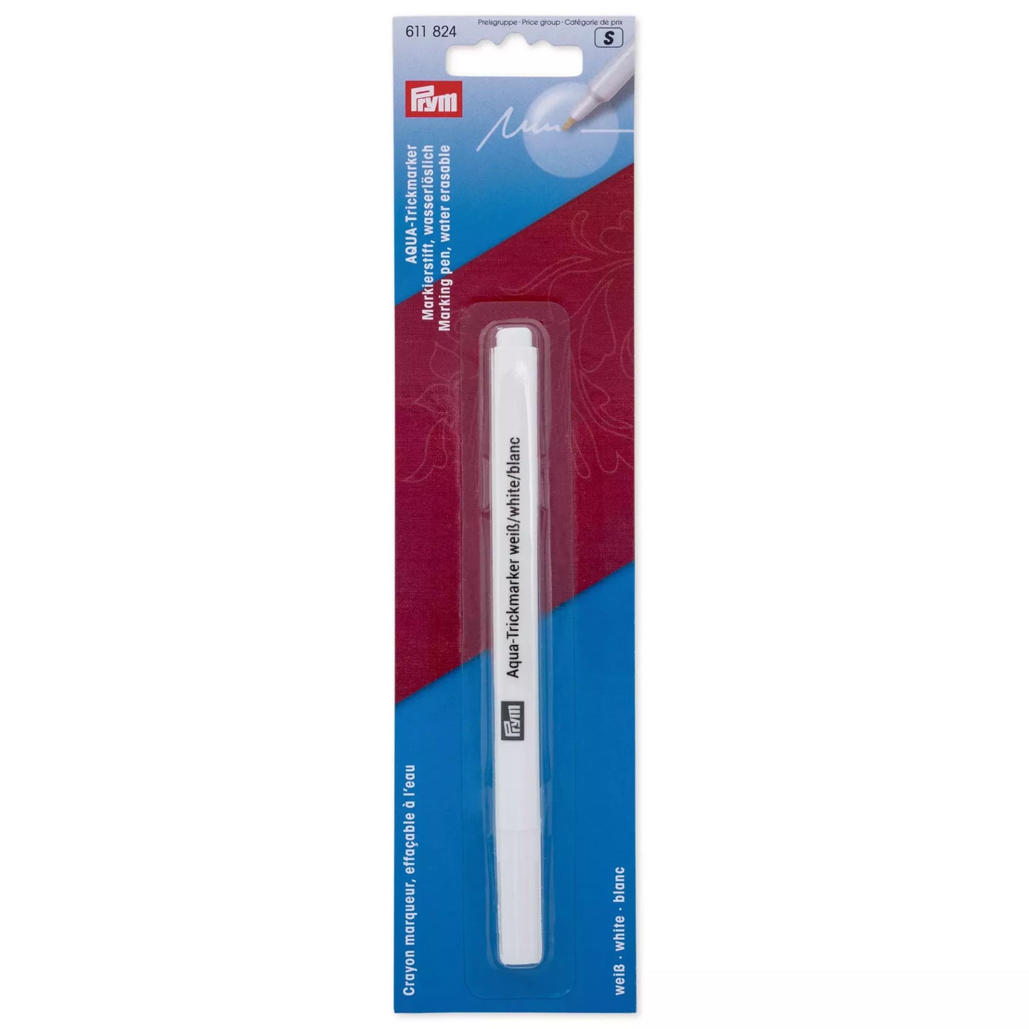 Aqua marking pen water erasable white