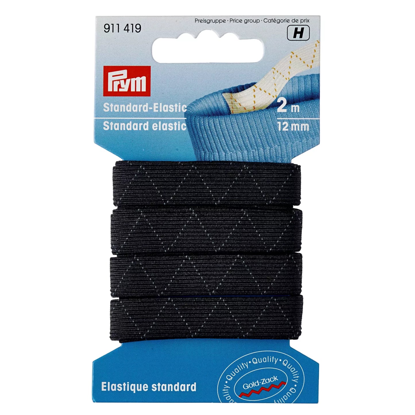 Standard-Elastic 12 mm black