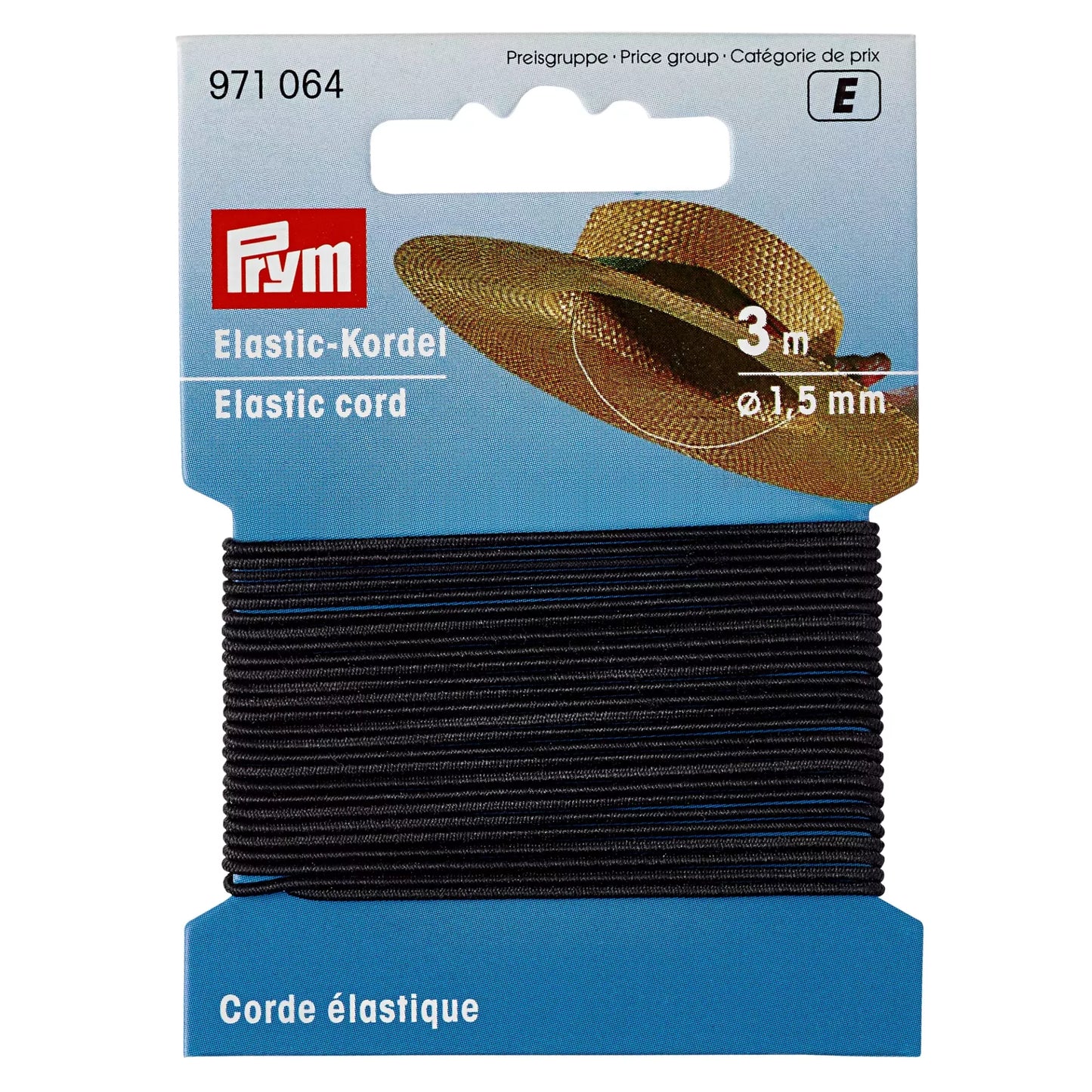 Elastic-Cord 1.5 mm black