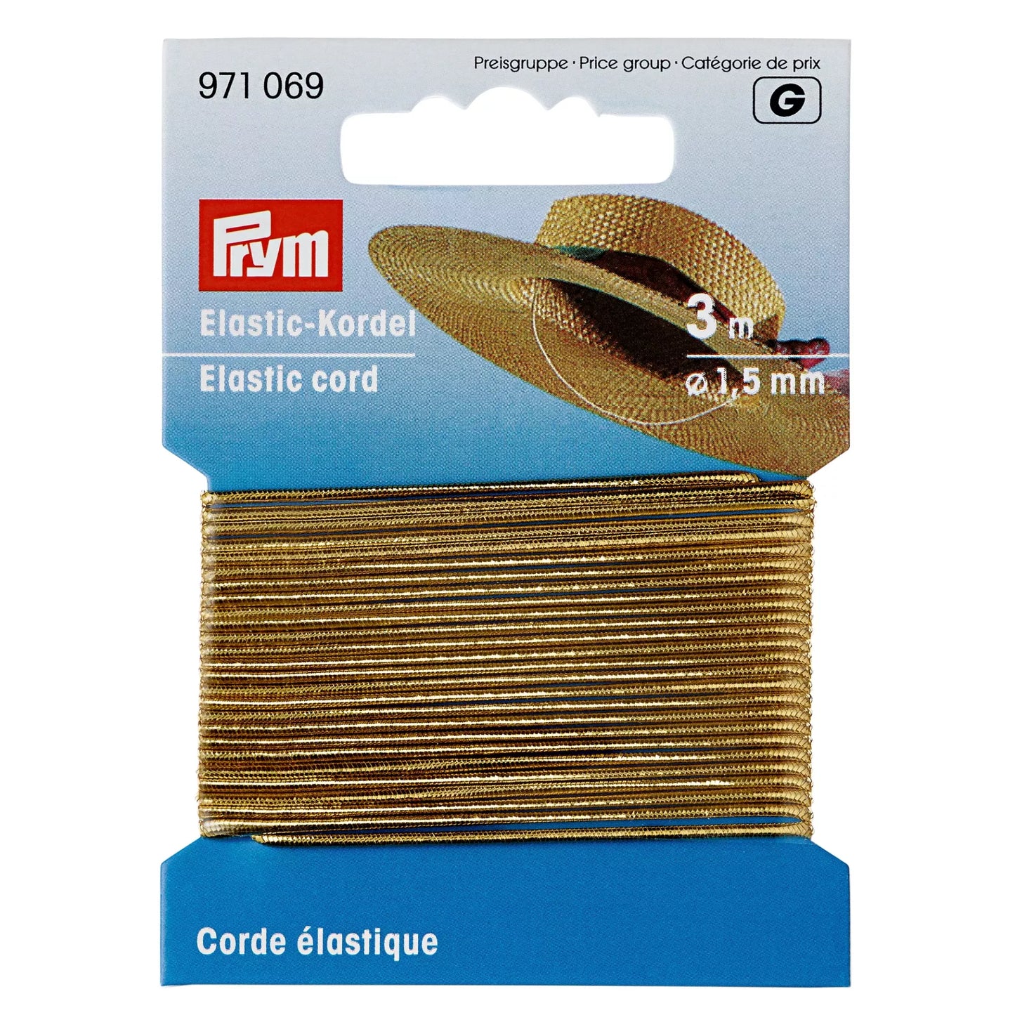 Elastic-Cord 1.5 mm gold