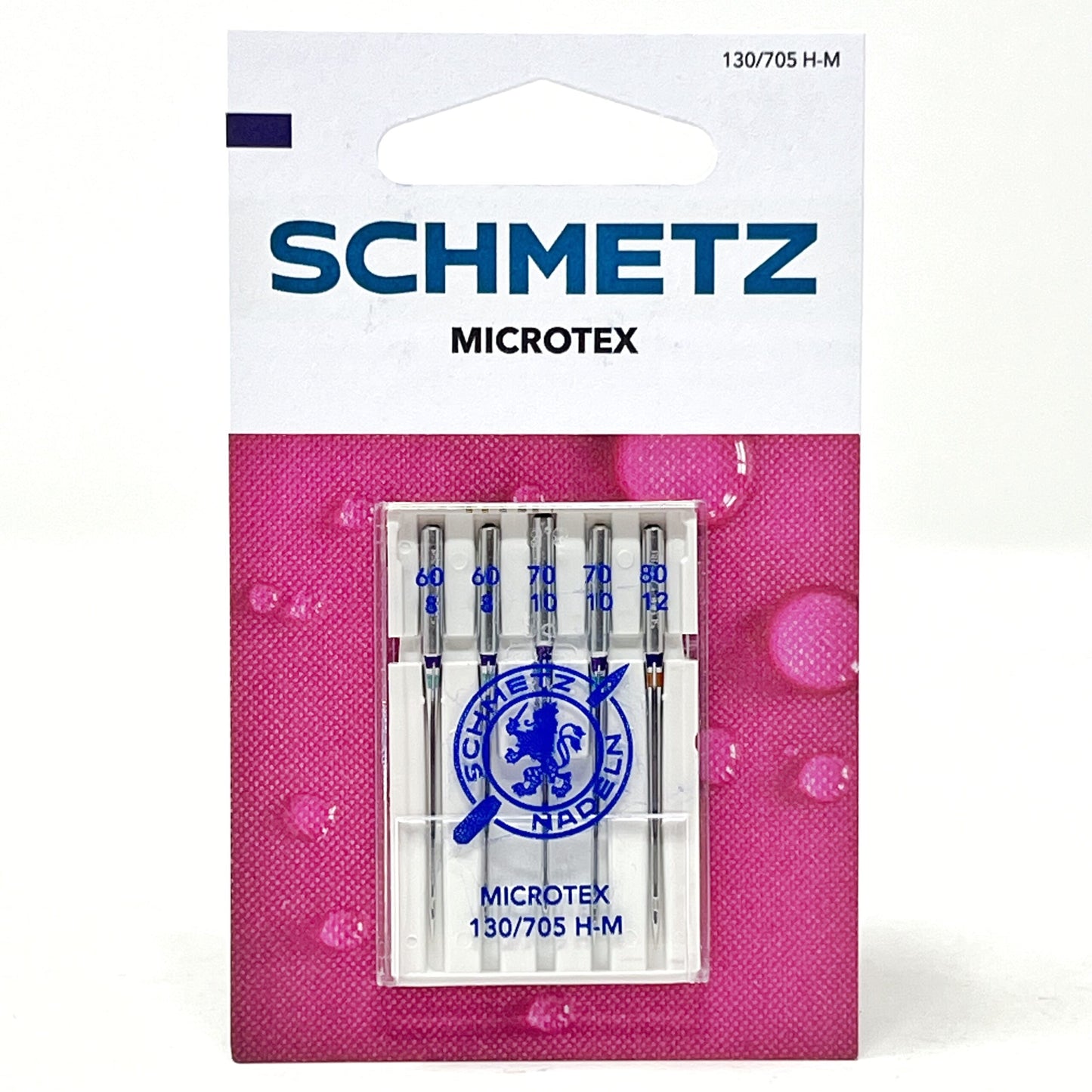 Microtex needle, size 60-80, 5 needles per pack
