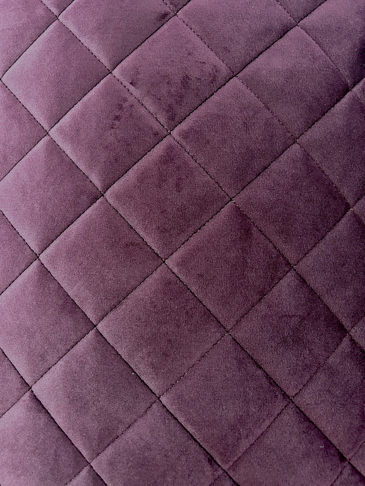 Burgundy Wine Polyester Quilted Velvet