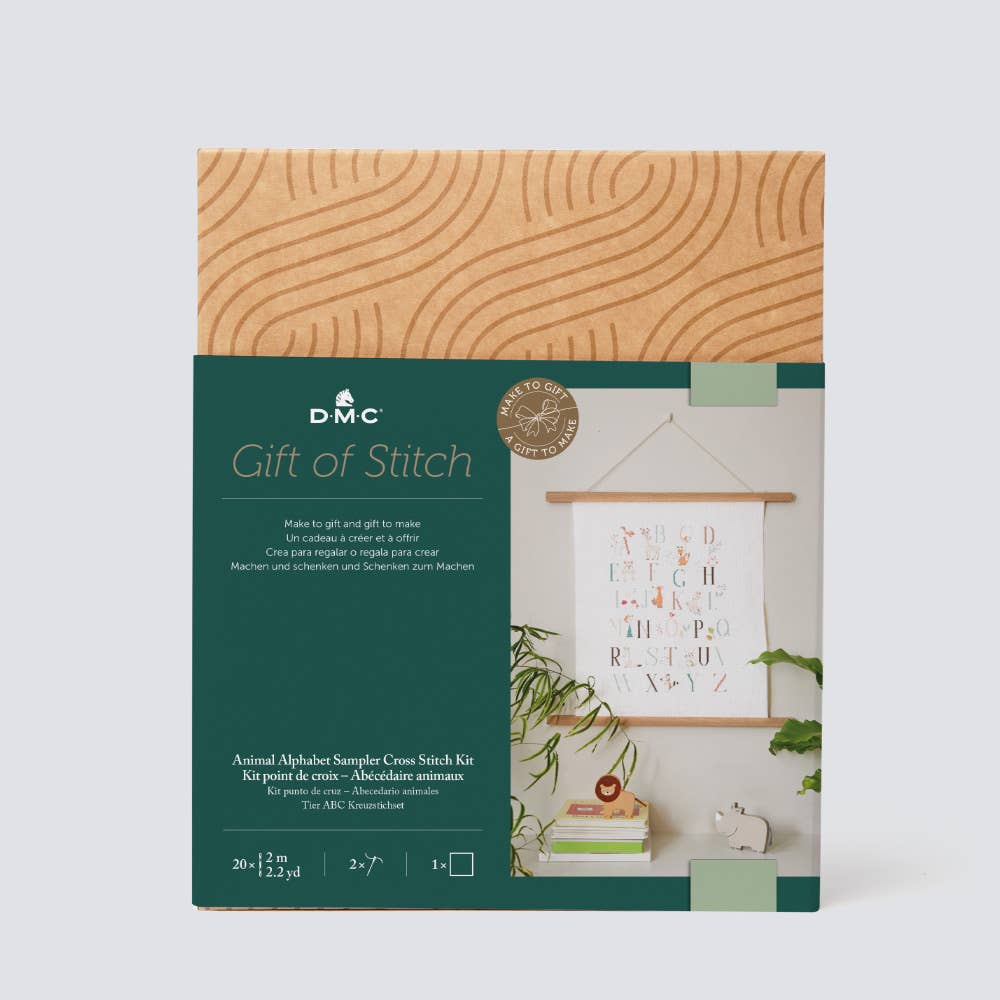 D.M.C Animal Alphabet Sampler Cross Stitch Kit