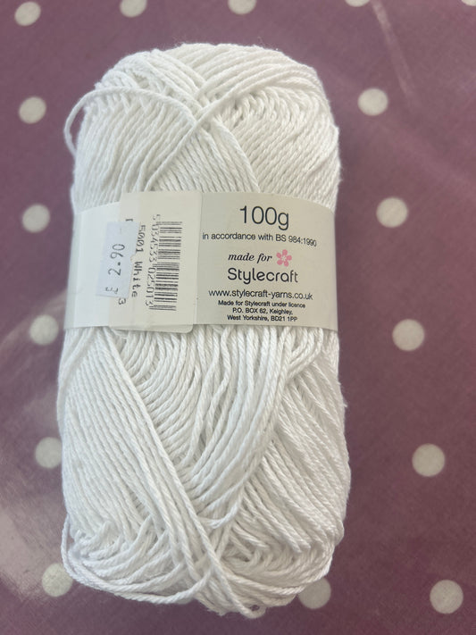 Dishcloth Cotton 100g White