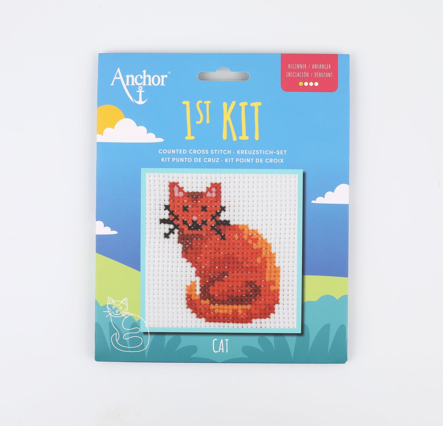 Anchor 1st Kit - Cross Stitch - CAT