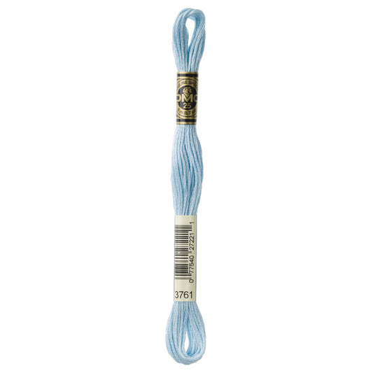 Mouliné Stranded Cotton: 8m: Skein - Aquamarine Blue