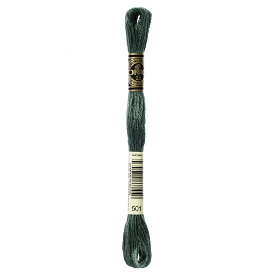 Mouliné Stranded Cotton: 8m: Skein - Pond Green