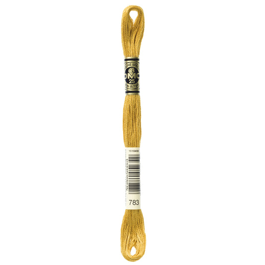 Mouliné Stranded Cotton: 8m: Skein - Old Gold