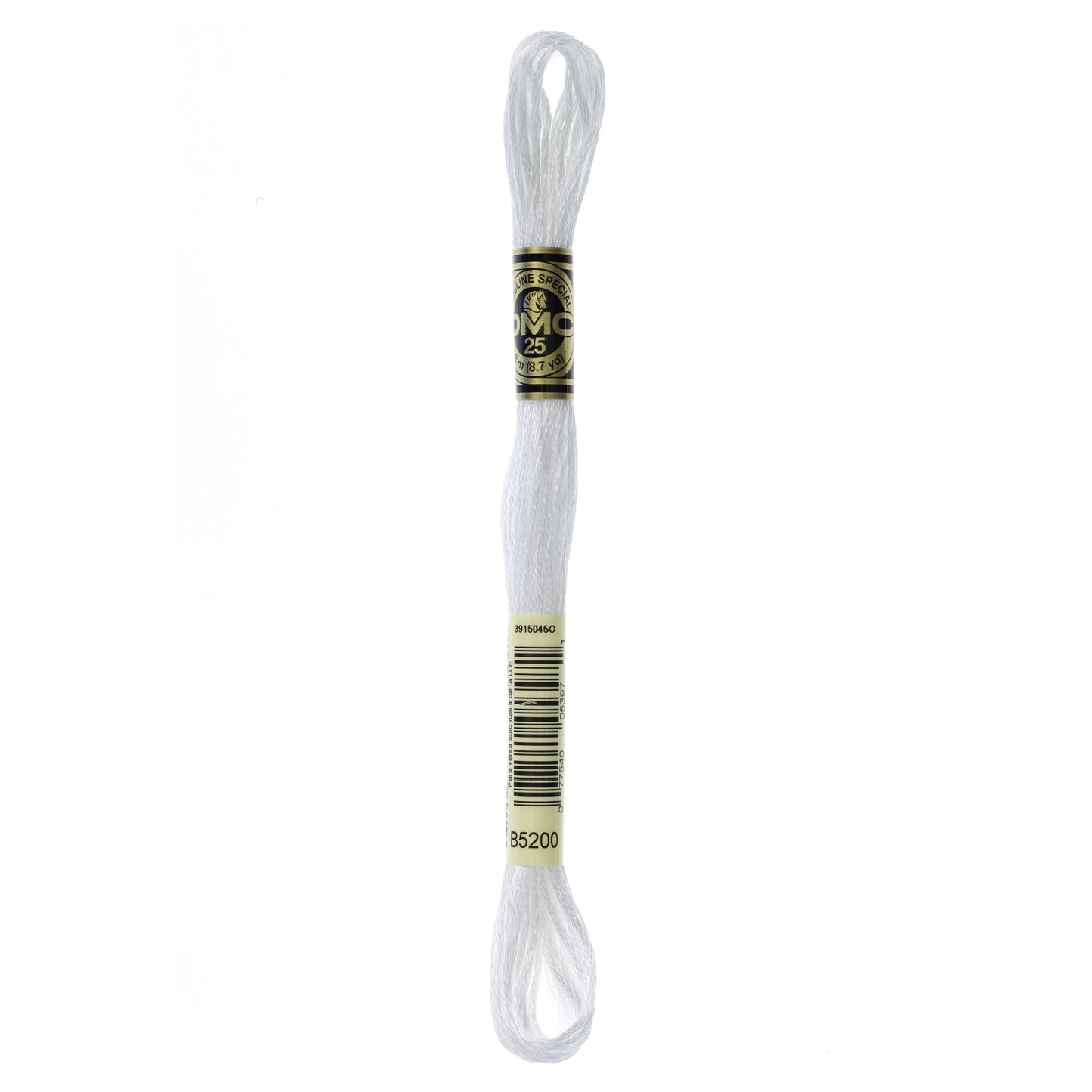 Mouliné Stranded Cotton: 8m: Skein - Pearlescent White Light