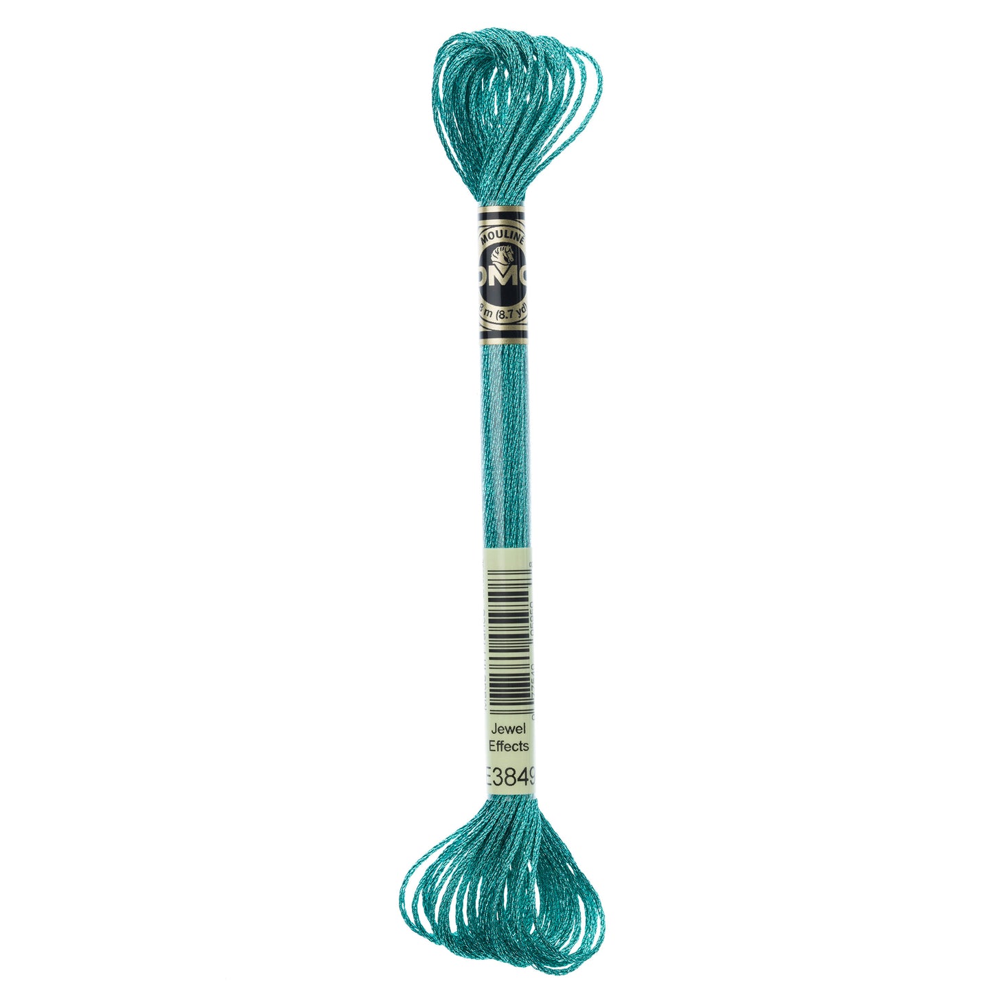 Light Effects Thread: 8m: Skein - Metallic Turquoise Green