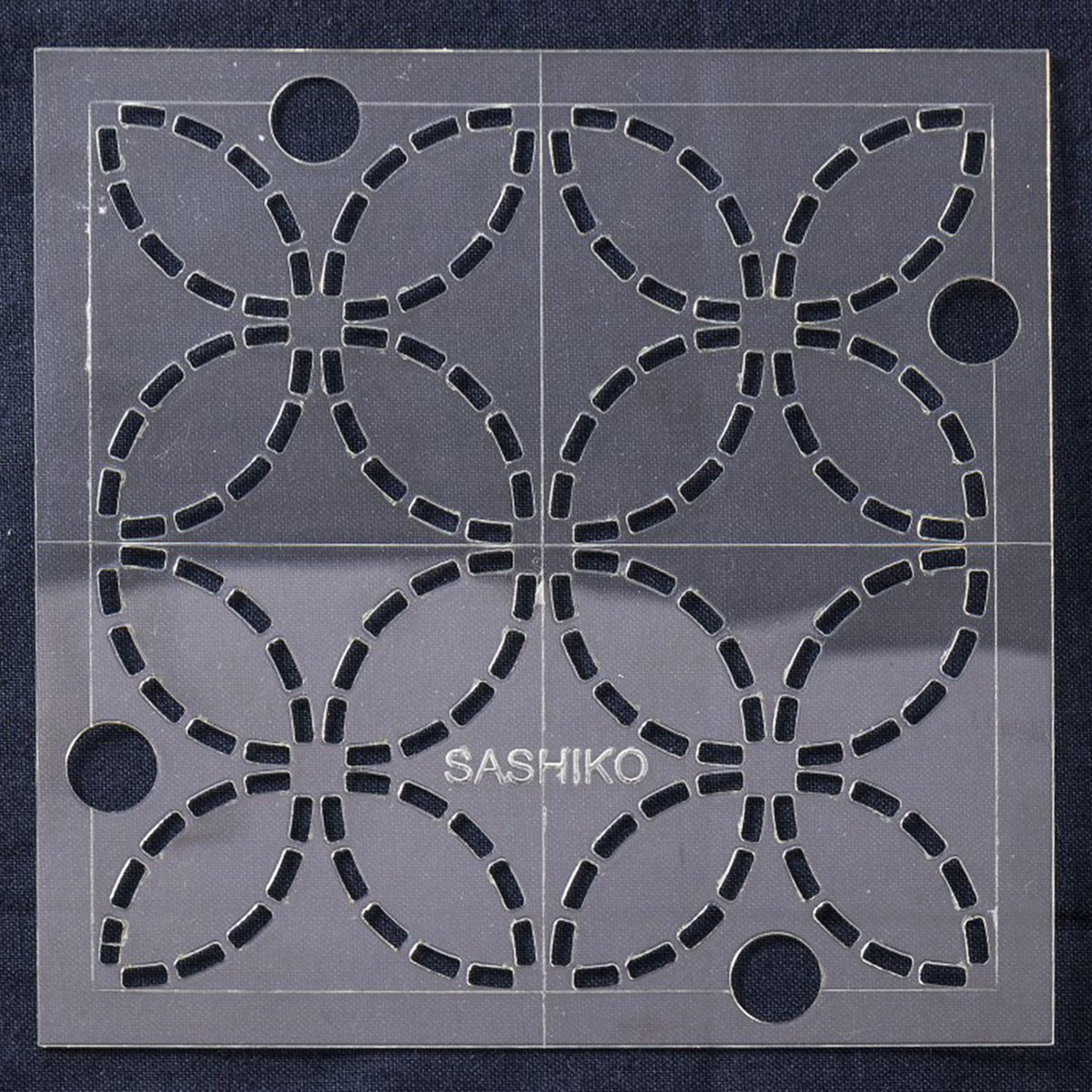 Sashiko: Template: 4in: Shippou (Seven Treasures)