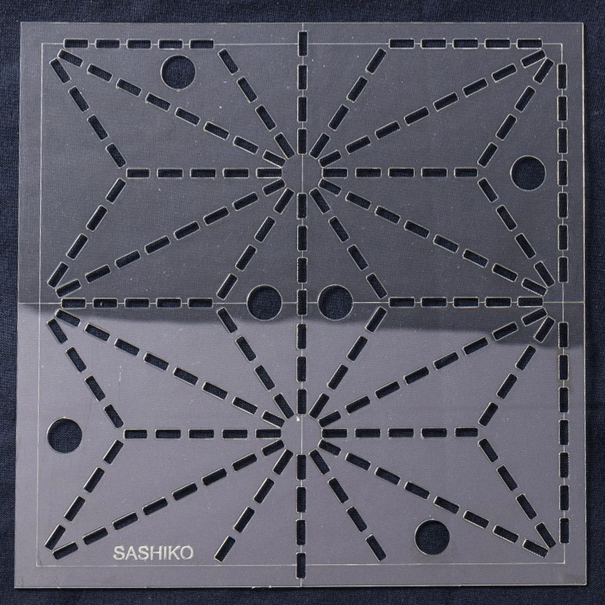 Sashiko: Template: 6in: Asa No Ha (Hemp Leaf)