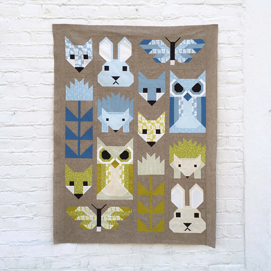 Elizabeth Hartman Pattern Fancy Forest Sampler Quilt
