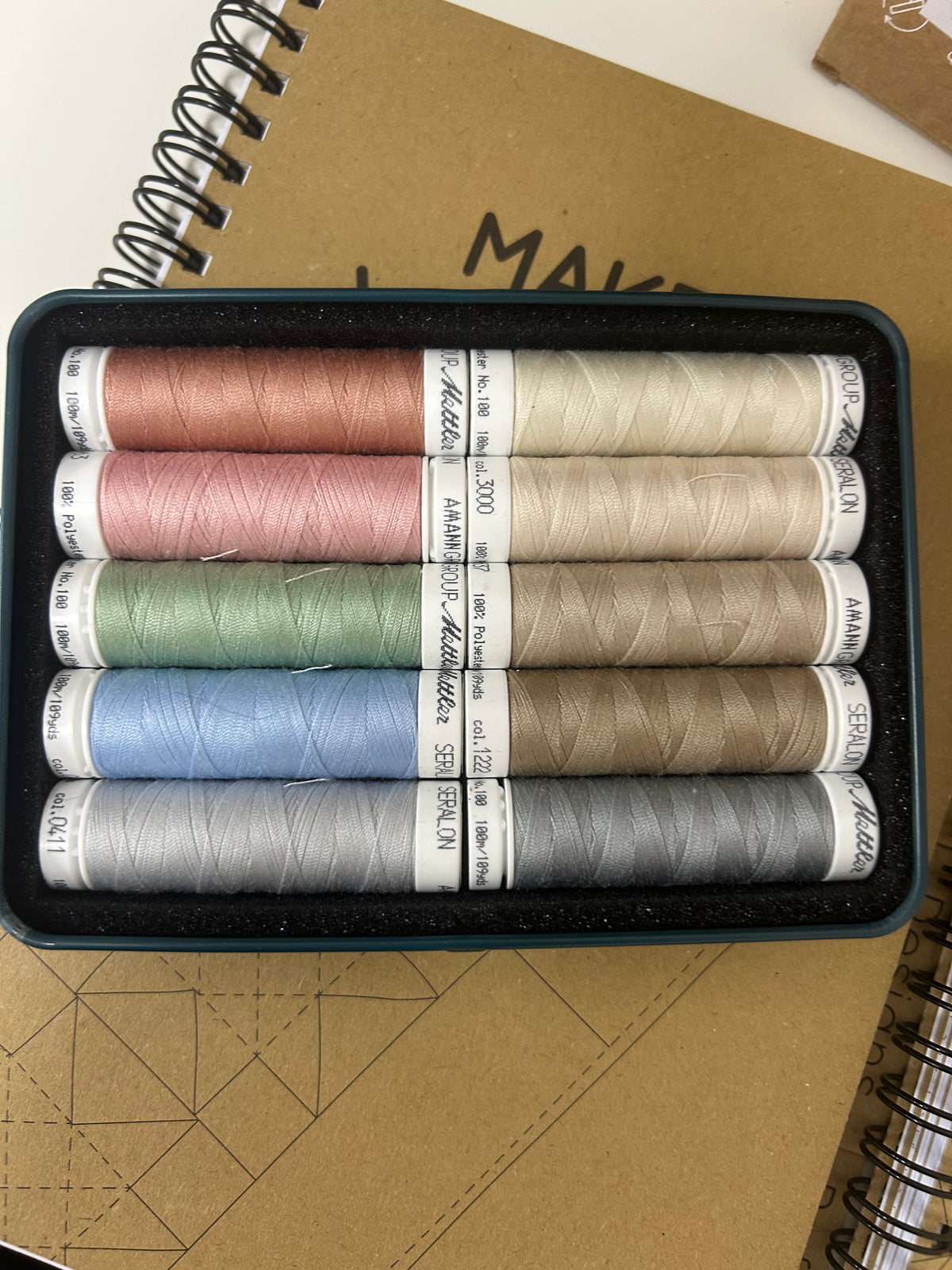 Classy Anniversary Kit Mettler Seralon Threads 10 spools included