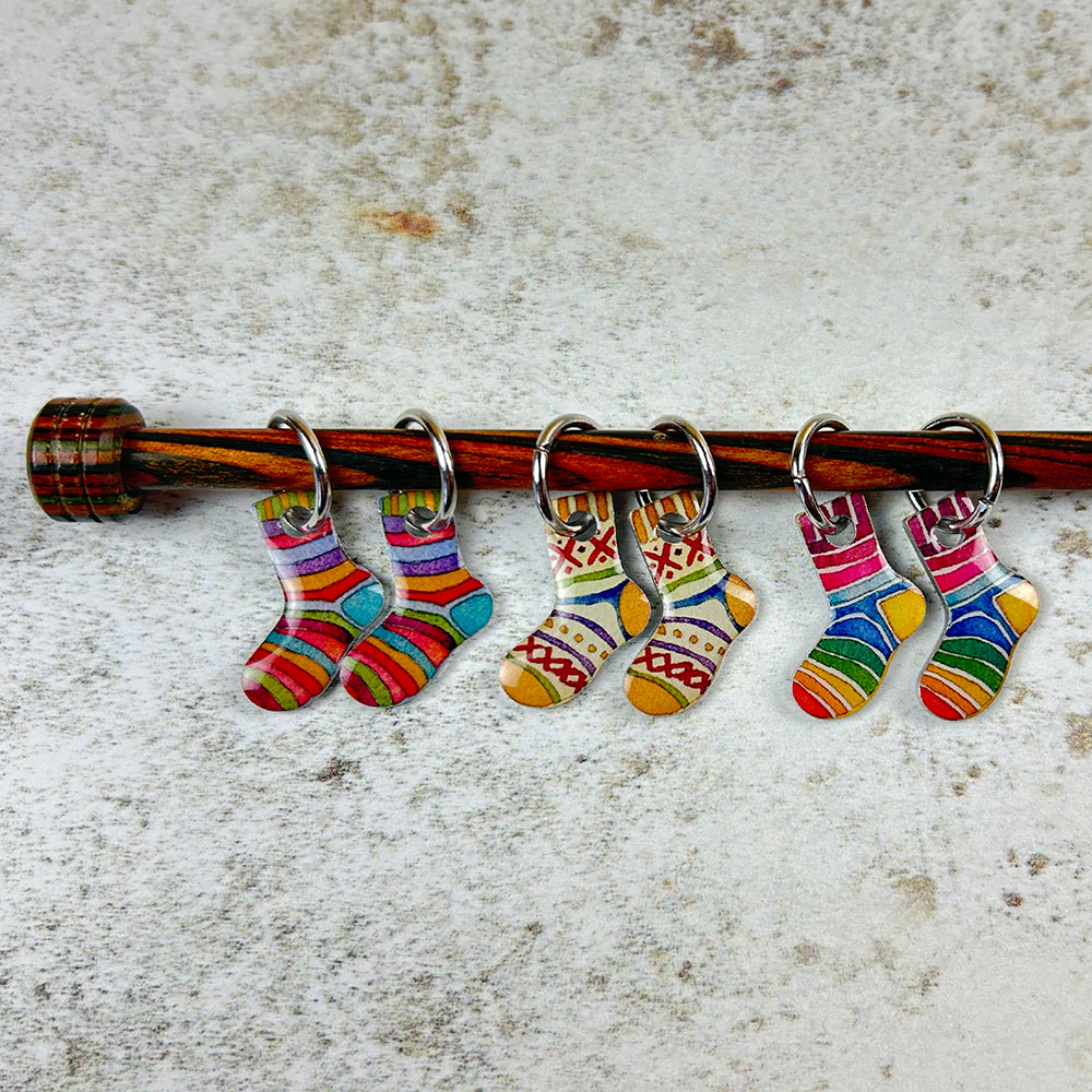Sock Stitch Markers (set of 6)