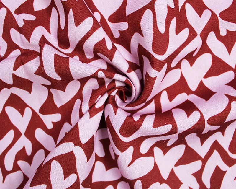 Linen Mix Collage Hearts by Little Johnny