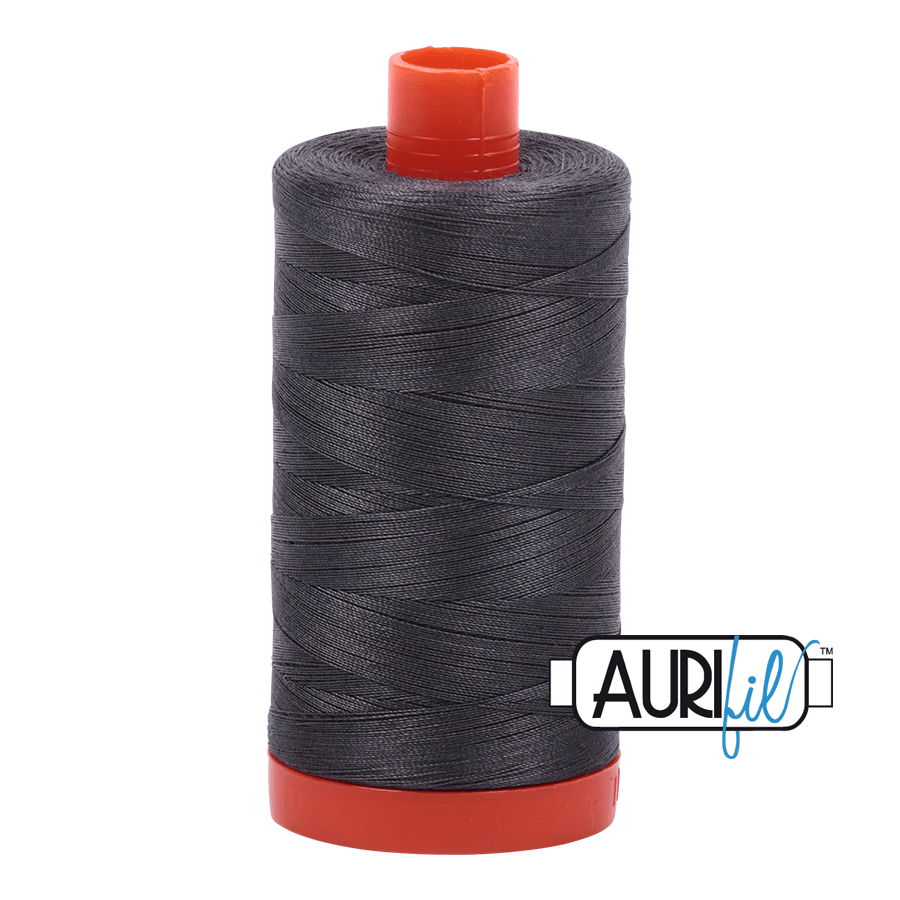 Aurifil Cotton Thread - 50's Weight - 1300 metres - Dark Pewter (2630)