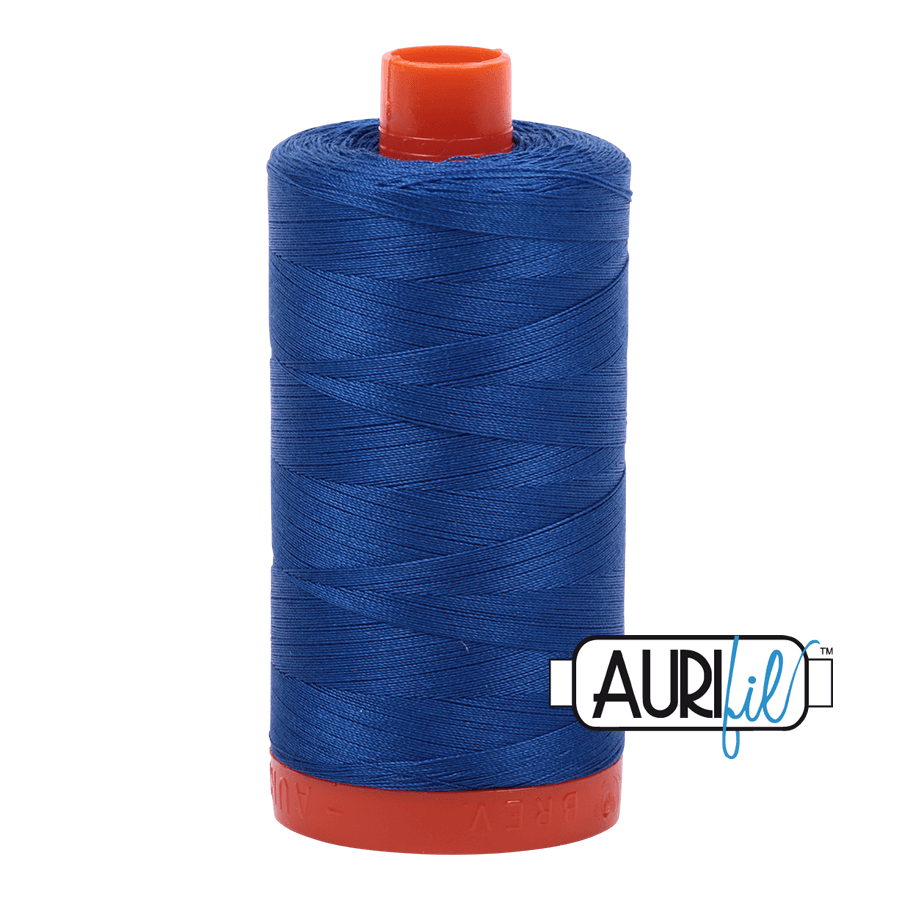 Aurifil Cotton Thread - 50's Weight - 1300 metres - Medium Blue (2735)