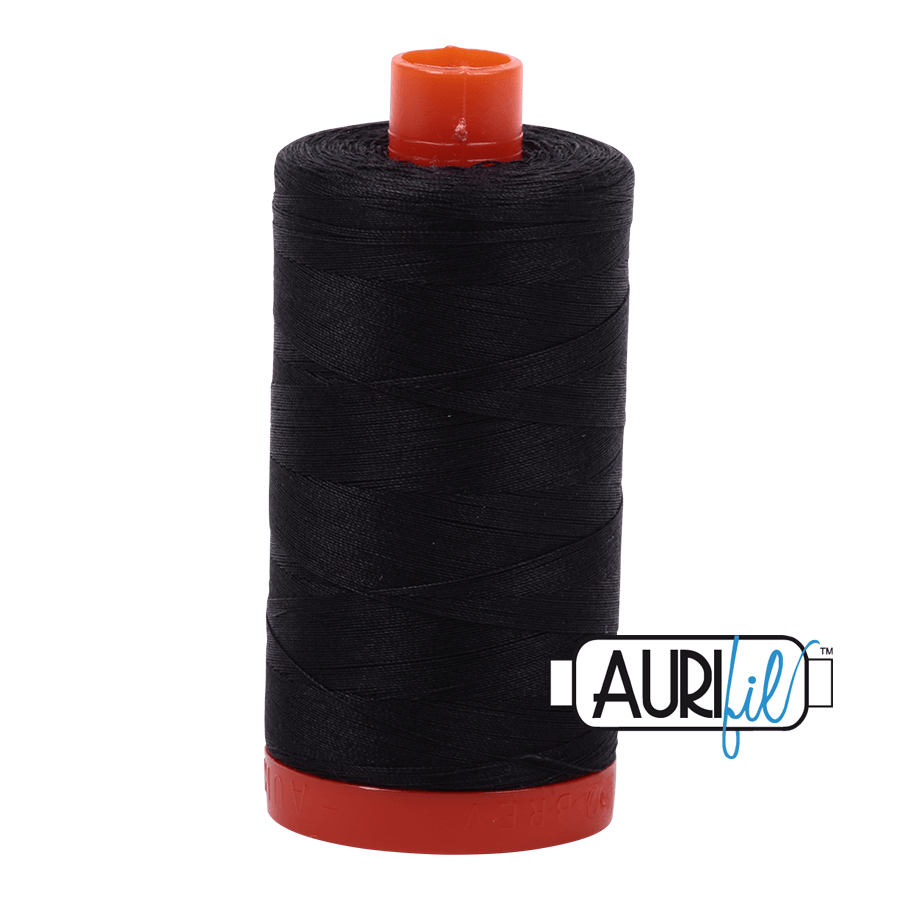 Aurifil Cotton Thread - 50's Weight - 1300 metres - Very Dark Grey (4241)