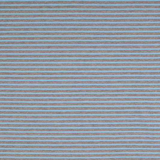 Blue & Grey Striped Knit – Nantes by Modelo Fabrics