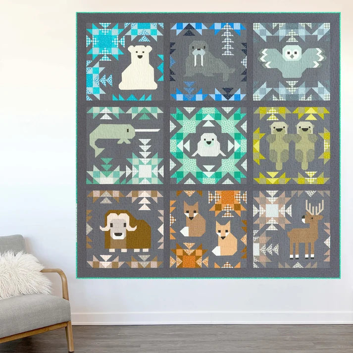 Elizabeth Hartman Pattern North Stars Sampler Quilt