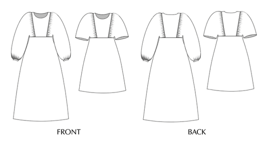 Otus Frock line drawing