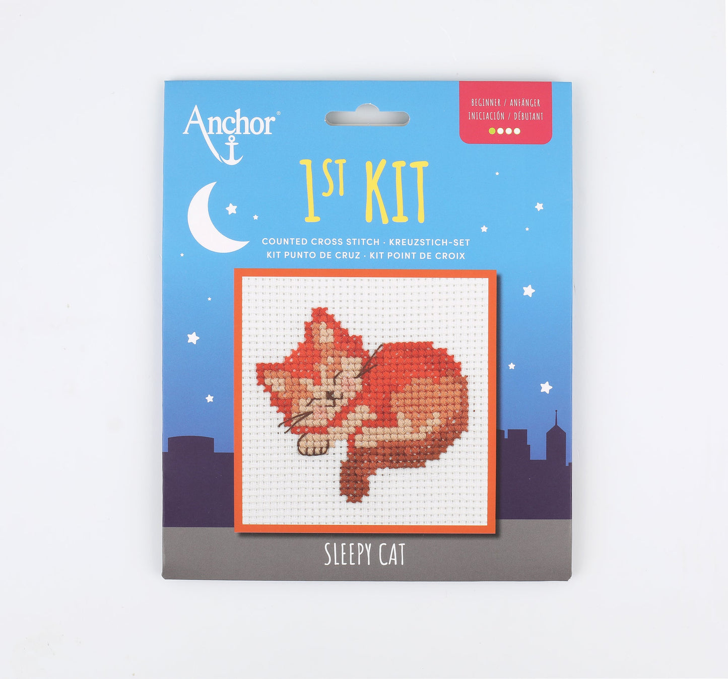 Anchor 1st Kit - Cross Stitch – SLEEPING CAT