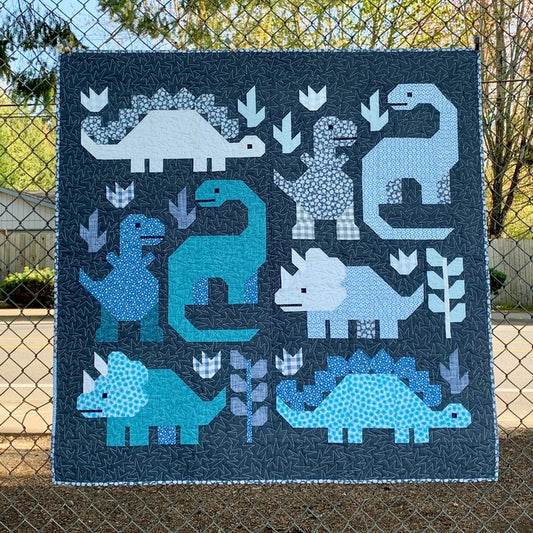 Elizabeth Hartman Pattern Dinosaurs sampler quilt pattern