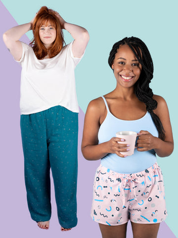 Image of Jaimie PJs in both size ranges