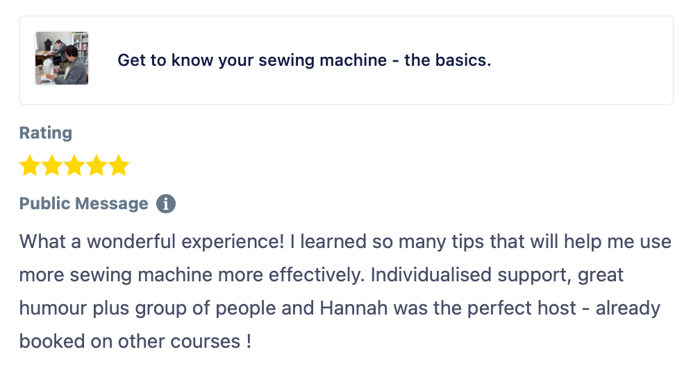 Get to know your sewing machine