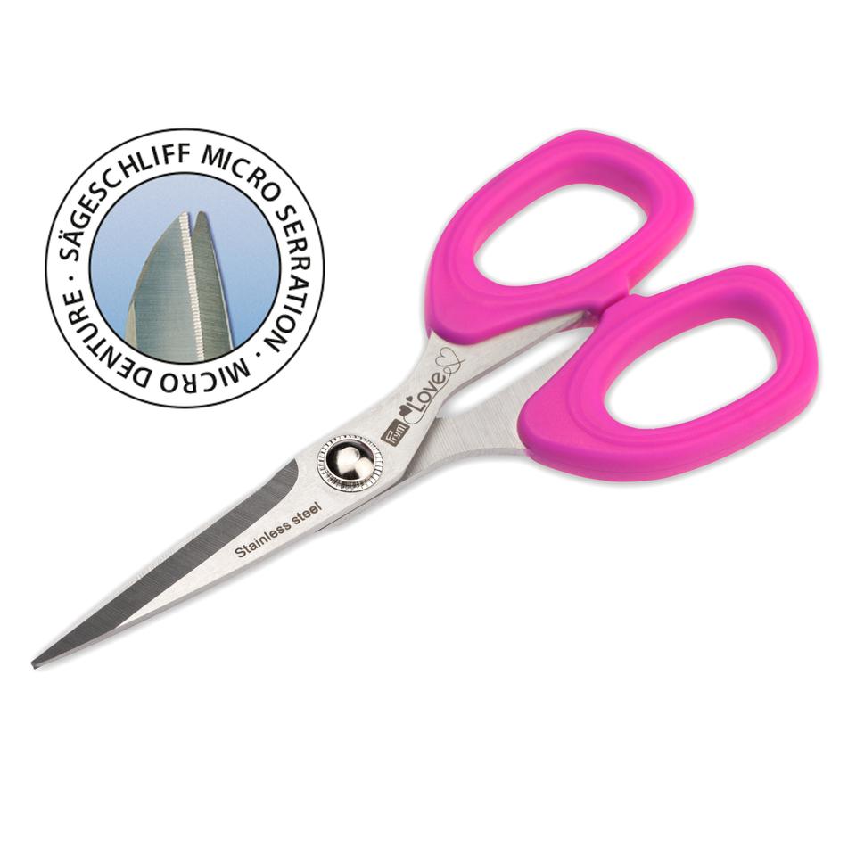 Prym Love pink Sewing scissors with micro serration 13.5cm/5¼'' image 0