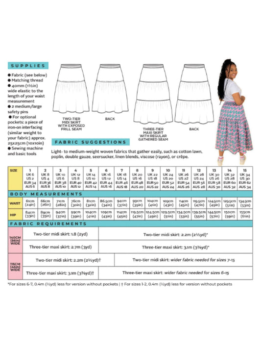 Luella Skirt by Tilly and the Buttons