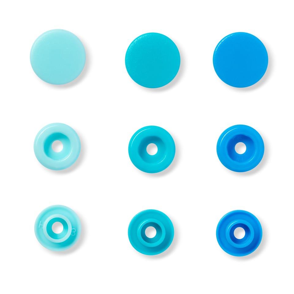 Blue colour snap plastic fastener