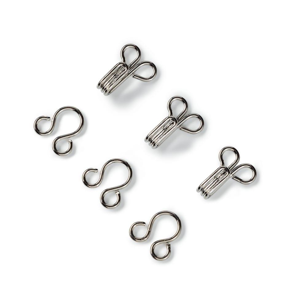 These stainless hooks and eyelets Hooks and eyelets fasten trousers