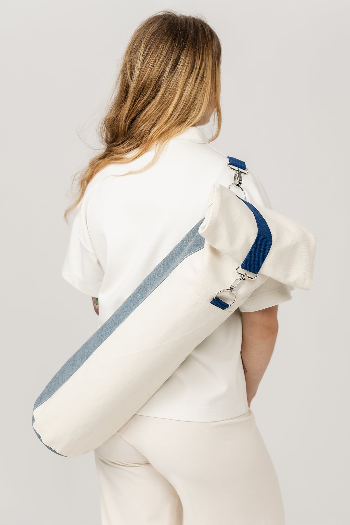 Crossbody yoga mat bag sewing pattern