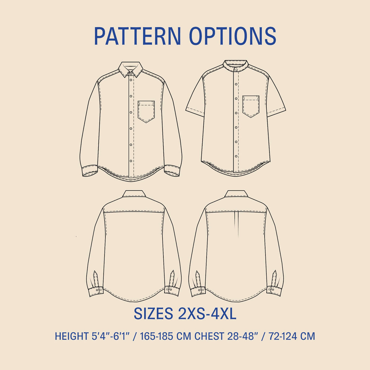 Jensen Shirt sewing pattern Wardrobe By Me
