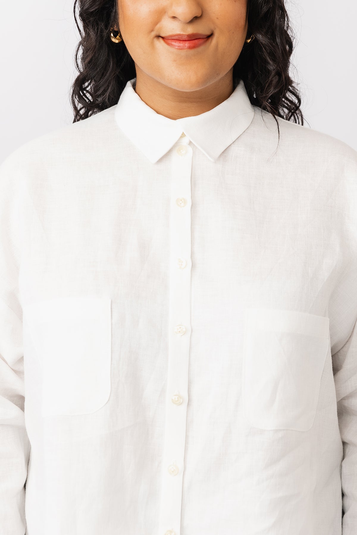 Shirt with a breast pockets sewing pattern