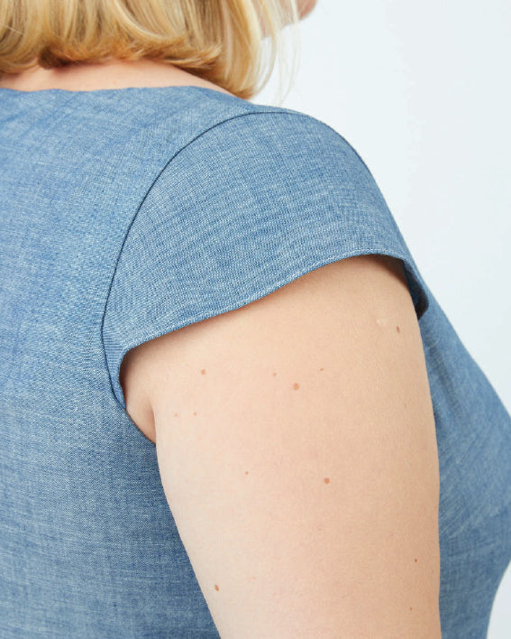 This dress is the Upton Dress & Skirt sewing pattern from Cashmerette.
