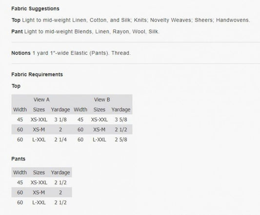 Hudson Top & Pants Pattern by The Sewing Workshop