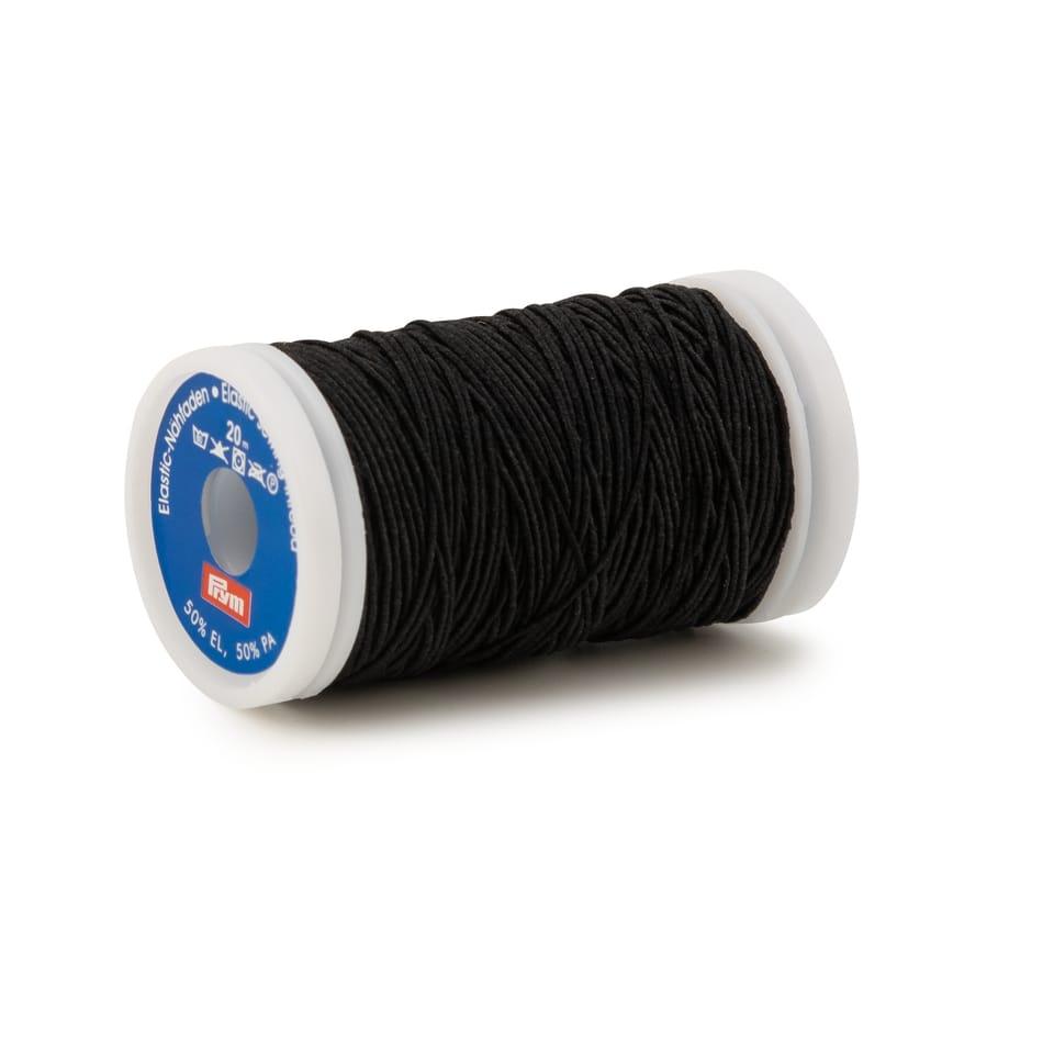 Black Elastic Sewing Thread / Shirring O.5mm X 20m