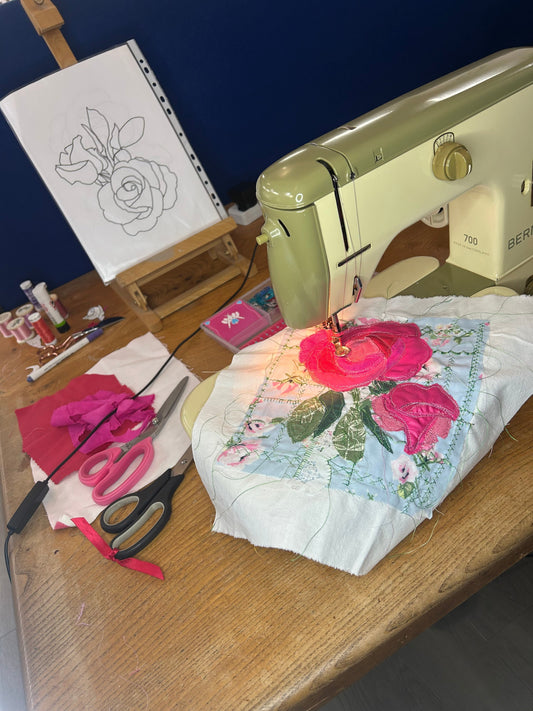 Our new online course : Floral Free Motion Subscription