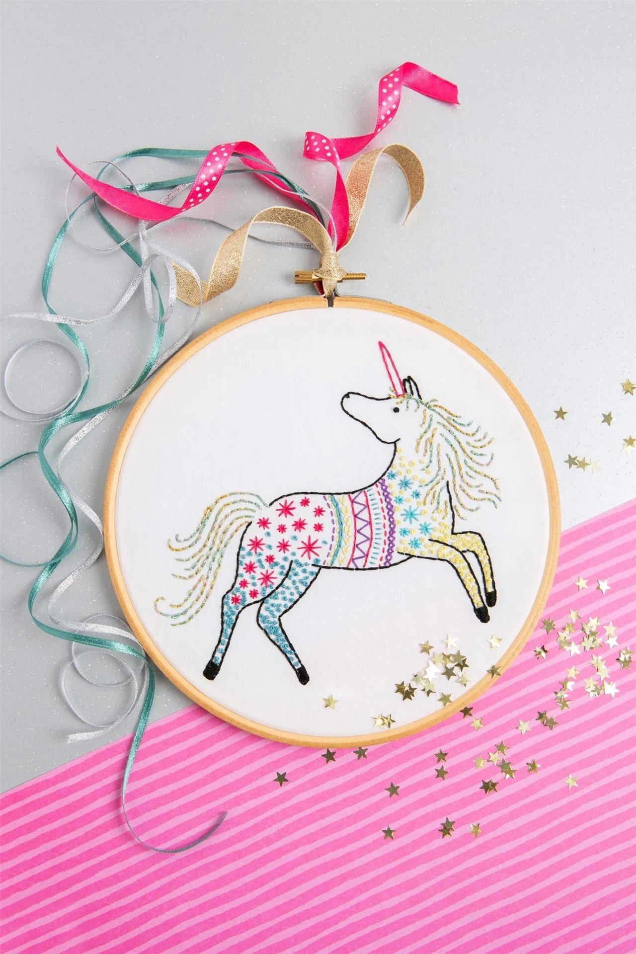 Unicorn Complete Decorative Embroidery Kit | Hawthorn Handmade