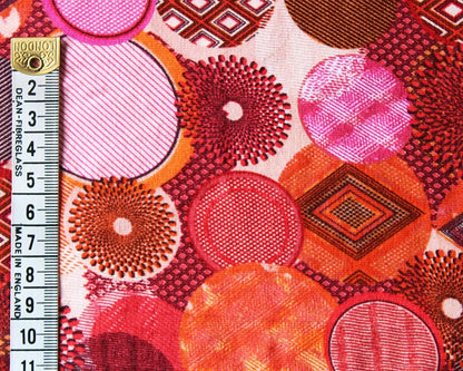 Coral Viscose Jersey Print - Graphic