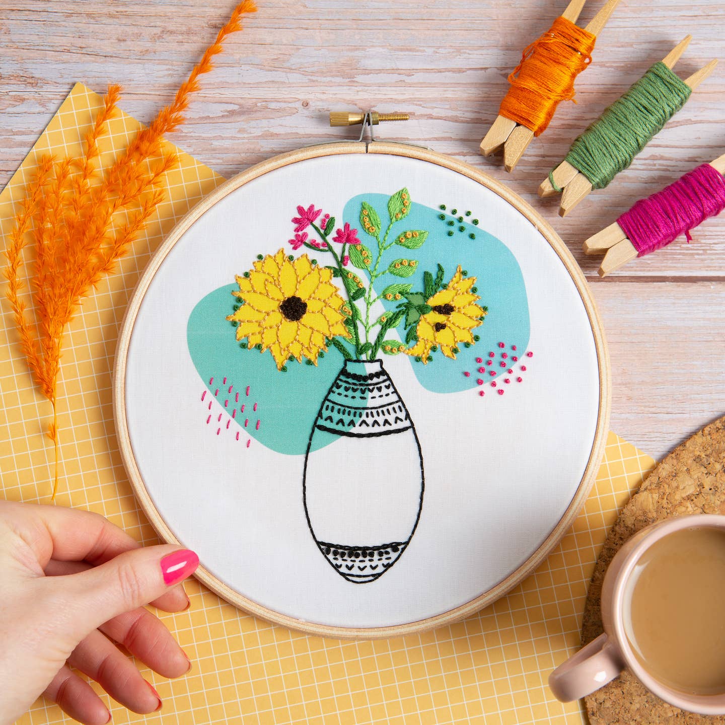 Sunshine embroidery kit