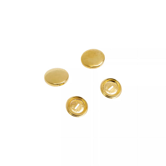 Cover buttons, 19mm, gold-coloured