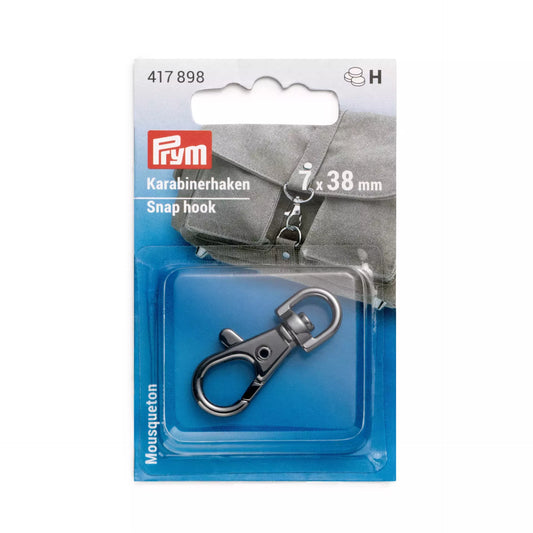 Snap hook 7x38mm gunmetal