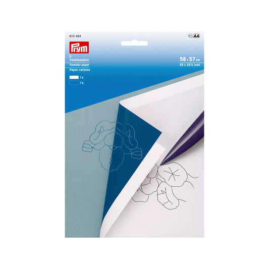Transfer paper white/blue